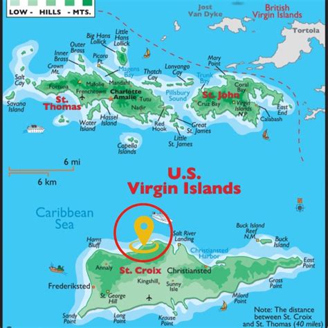 Printable Map Of St Thomas Island