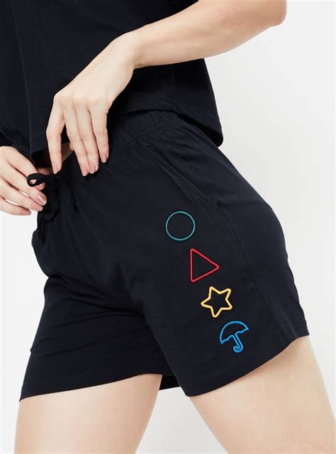 Buy Women Squid Game Print Sleep Shorts Set Online at just Rs. 599.0 ...