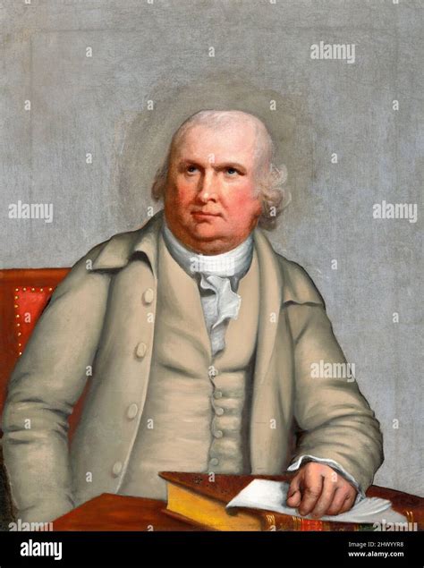 Portrait of the merchant and Founding Father of the United States ...