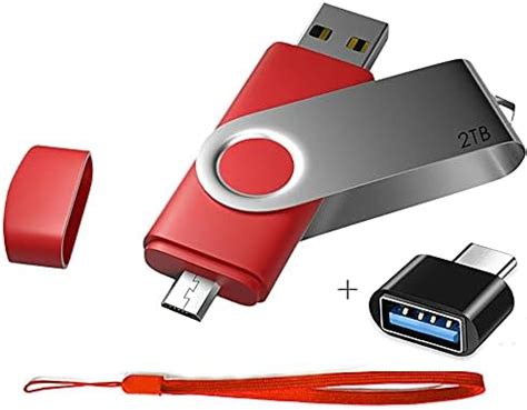 2TB USB Flash Drives 3 in 1 OTG Pen Drive Thumb Drive USB 3.0 2000GB ...