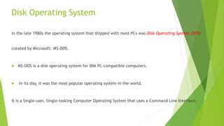 Image result for Features of Disk Operating System