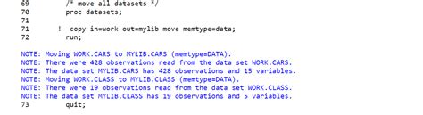 Image result for Proc Copy in SAS Examples