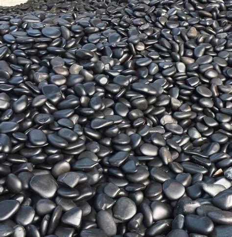 Pebble Stone | Landscaping Stones - Black natural pebble stone