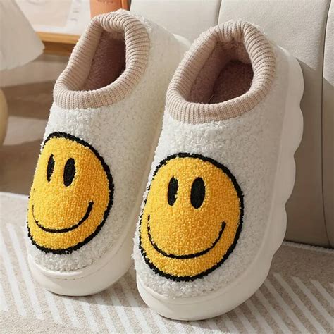 Smiley Face Bootie Slippers By Bebeach Kids