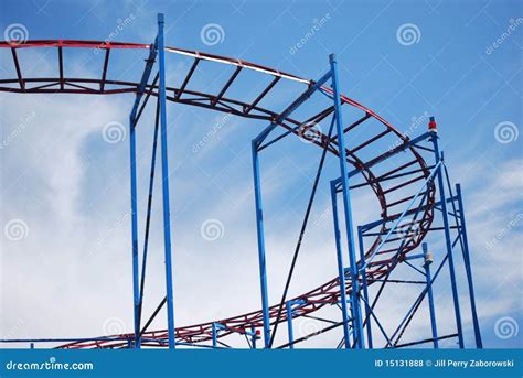 Roller Coaster Tracks stock photo. Image of rectangles - 15131888