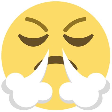 Wall Sticker Emoji Frustrated Face | wall-art.com