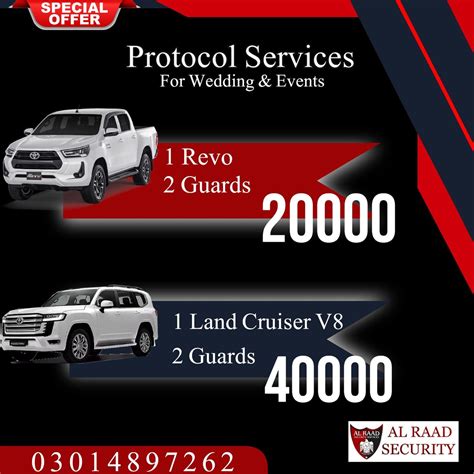 Discover a Seamless Rental Experience with Protocol Guards!, Lahore ...