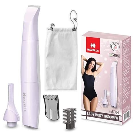 Havells FD5004 4-in-1 Lady Body Groomer - Bikini & Eyebrow Trimmer with ...