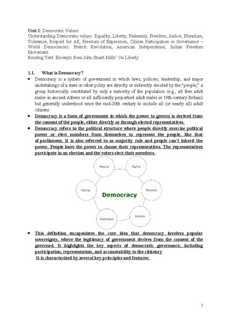 Unit II: Understanding Secular Values in Indian Context - Studocu