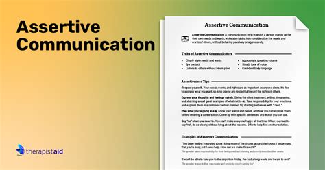 Assertive Communication Worksheet 的图像结果