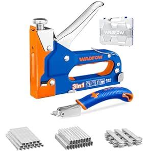 WADFOW 3 in 1 Staple Gun Set, with 1500 PCS Staples and Staple Remover ...