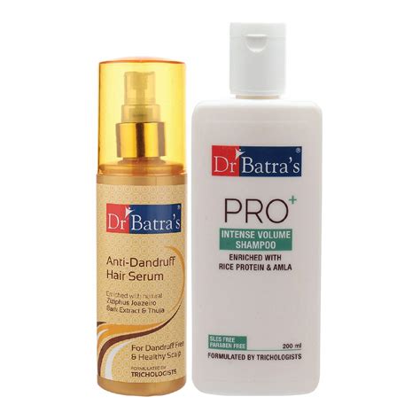 Buy Dr Batra's Anti Dandruff Hair Serum and Pro+ Intense Volume Shampoo ...