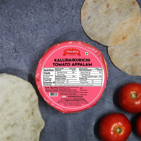 Kallidaikurichi Tomato Appalam 200g | Tomato Papad – SriVaraha Foods
