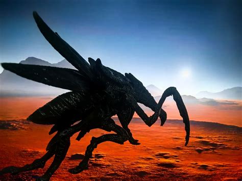 Starship Troopers Arachnid Hoppers Flying Pose Figurine by Lotte ...