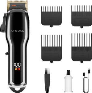 One Plus OP 981 Professional Cordless Hair Clipper Dual LED Titanium ...
