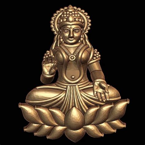 Buy Ashta Lakshmi 3D Model - Goddess Lakshmi Design