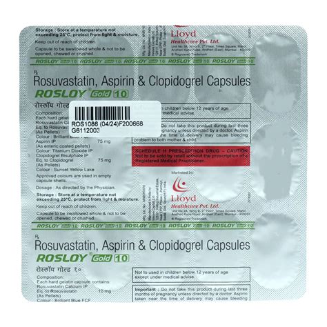 Rosloy Gold 10 Capsule | Uses, Side Effects, Price | Apollo Pharmacy