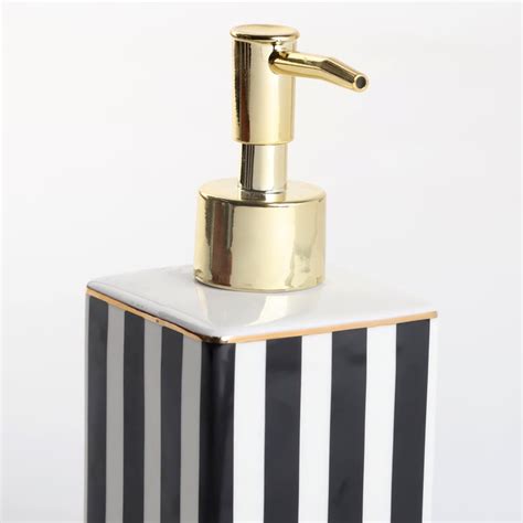 Buy Aubree Stripe Ceramic Soap Dispenser - 430ml from Home Centre at ...