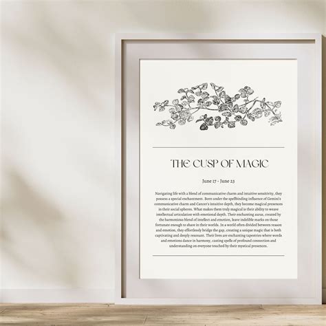 Cusp: Gemini/cancer Cusp Reading Wall Art, Gemini Gift, Cancer Gift ...
