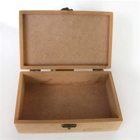 Buy IVEI DIY MDF Box Craft - Plain MDF Wood Blank Rectangular Box for ...