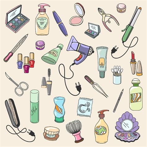 Cosmetics doodles Images - Free Download on Freepik