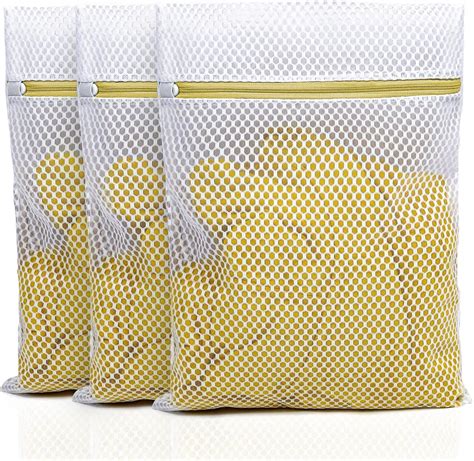 Amazon.com: 3Pcs Durable Fine Mesh Laundry Bags for Delicates 12 x 16 ...