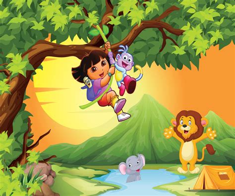 Dora The Explora Nursery Wallpaper – Myindianthings