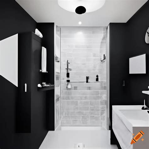 Black And White Bathroom Shower Ideas