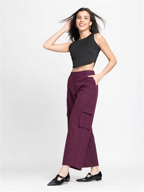 Oilvian Wide Leg Pants | Pants for Women – Shaye India
