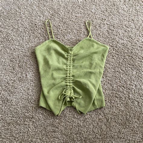 Women's Green Vest | Depop