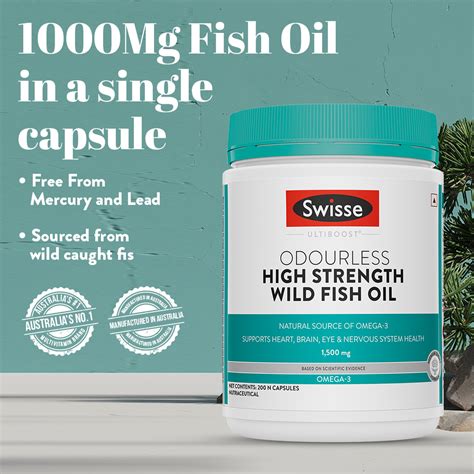 Fish Oil Omega 3 - 1000mg| Fish Oil Capsules | Swisse