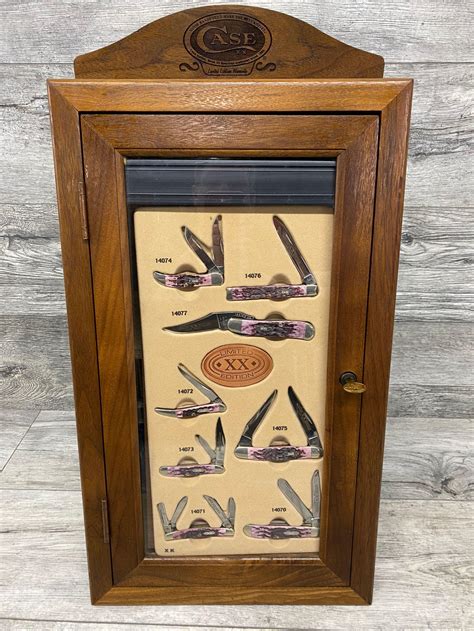 Sold Price: CASE KNIFE DISPLAY WITH 8 BONE HANDLE CASE XX KNIVES - June 6, 0120 10:00 AM EDT