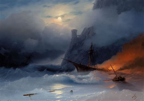Ivan Aivazovsky (1817-1900) | Tempest | Christie's in 2021 | Russian ...