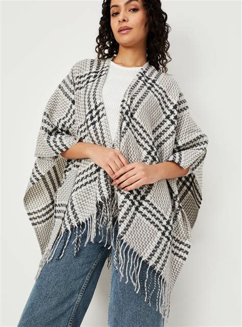 Buy Women Checked Poncho Online at just Rs. 799.0 - 1000014191535 | Max ...