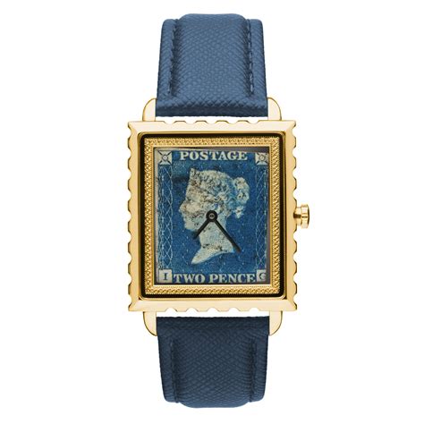 Order King George Blue Diamond Studded Stamp Watch by Jaipur Watch Company