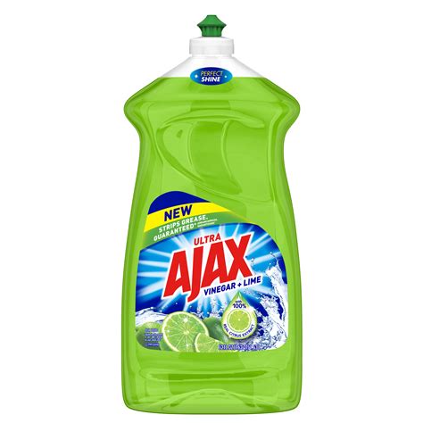 Ajax Ultra Liquid Dish Soap, Vinegar + Lime - 52 fluid ounce - Walmart.com