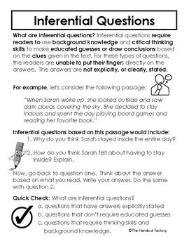 Image result for Inferential Questions
