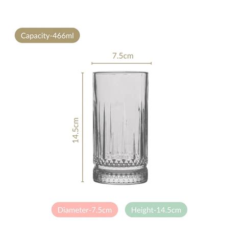 Crystal Clarity Luxurious Juice Glass Set Of 6 466ml Online - Premium ...
