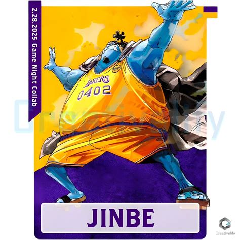 Jinbe X One Piece X Los Angeles Lakers PNG - CreativeLify