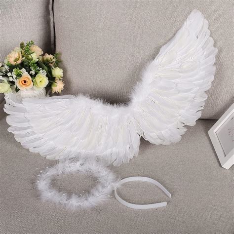 BohoSM Angel Costume Wings and Halo Adult Angel Costumes India | Ubuy