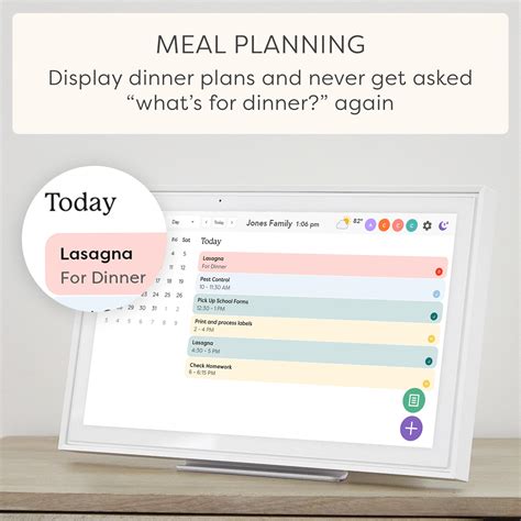 Snapklik.com : Skylight Calendar: 15 Inch Digital Calendar & Chore Chart