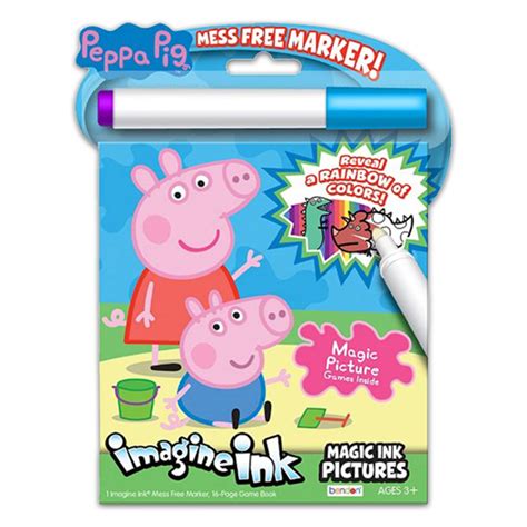 Peppa Pig Imagine Ink Coloring Book Super Set -- 3 No Mess Magic Ink ...