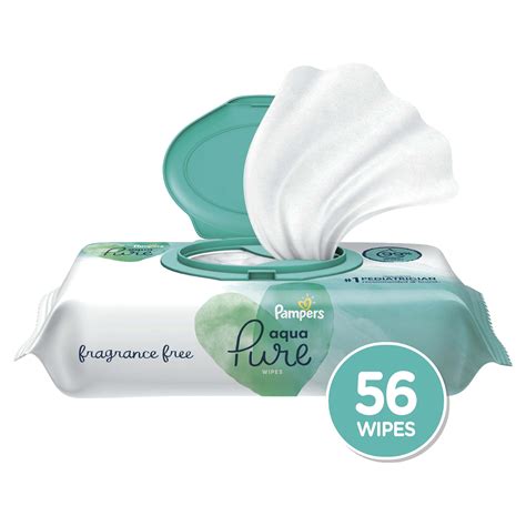 Buy Pampers Aqua Pure Sensitive Baby Wipes 1X Pop-Top 56 Count Online ...