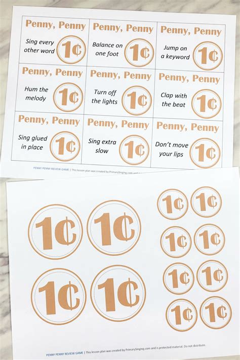 Penny, Penny, Who's Got the Penny Game - Primary Singing