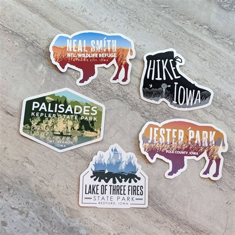 Pick 3 Iowa Stickers - Etsy