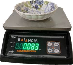 Skeisy steel Balancia 30kg Double Display Weight Machine For Kitchen ...