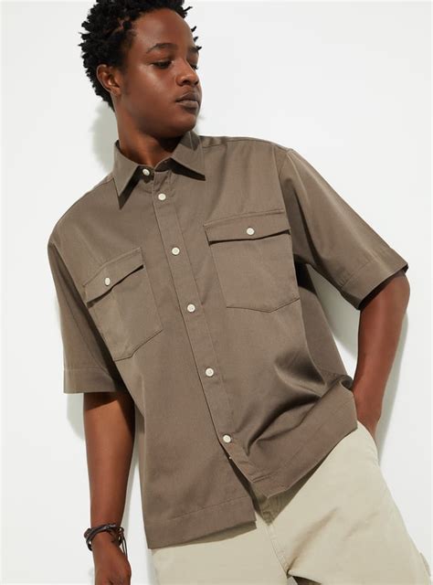 Buy URB_N Men Oversized Solid Flap Pocket Shirt Online at just Rs. 899. ...