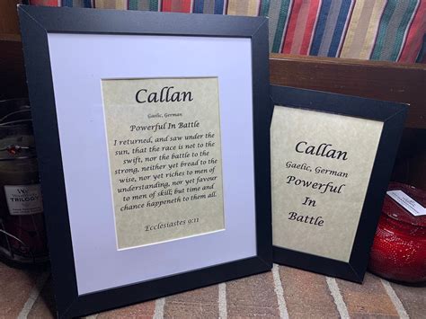 Callan - Name, Origin, With or Without King James Version Bible Verse ...