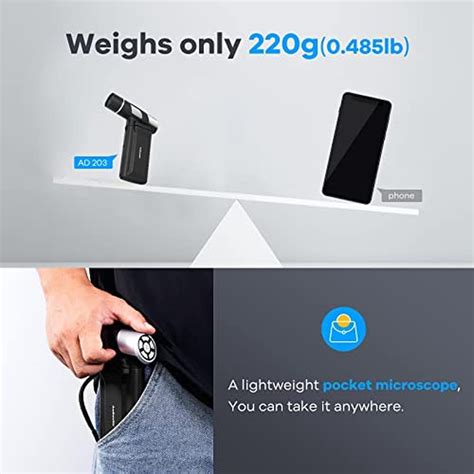 Microscope Andonstar AD203 Handheld Digital | Portable Pocket USB Coin ...