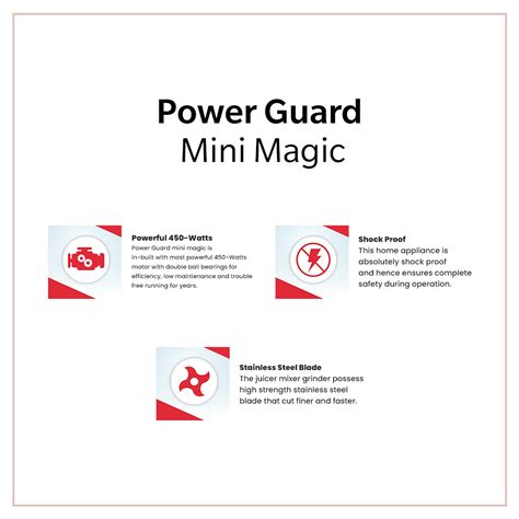 Juicer Mixer: Power Guard Mini Magic 450 Watts (2 Jars)(Smoothie Maker